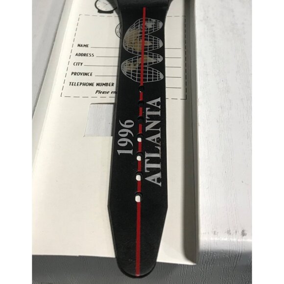 Atlanta 1996 Olympic Games Official Watch By TimeTech Black Quartz - Picture 3 of 8